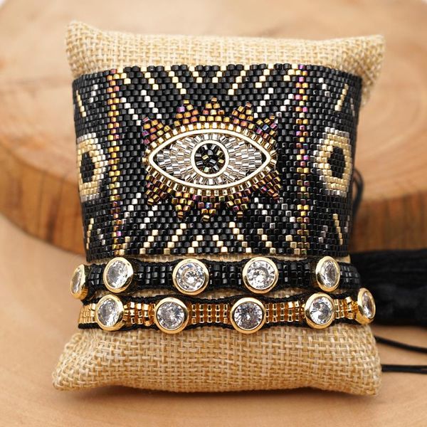 go2boho punk bracelet for men mexico armband jewelry woman pulseras mujer moda 2020 miyuki evil eye bracelets women handmade, Golden;silver
go2boho punk bracelet for men mexico armband jewelry woman pulseras mujer moda 2020 miyuki evil eye bracelets women handmade, Golden;silver