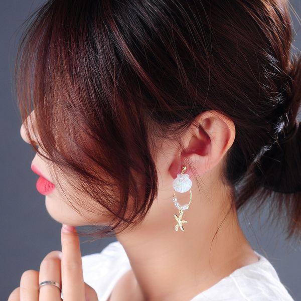 korea fresh holiday wind earrings fashion starfish 925 sterling silver earrings new shell pearl
korea fresh holiday wind earrings fashion starfish 925 sterling silver earrings new shell pearl
