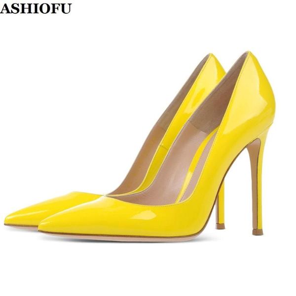 ashiofu wholesale handmade women's high heel pumps shinny bright faux-leather dress party shoes slip-on evening fashion pumps, Black
ashiofu wholesale handmade women's high heel pumps shinny bright faux-leather dress party shoes slip-on evening fashion pumps, Black