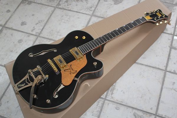 Factory cu tom hop emi hollow body black falcon 6120 jazz ebony fingerboard electric guitar with tremolo
Factory cu tom hop emi hollow body black falcon 6120 jazz ebony fingerboard electric guitar with tremolo