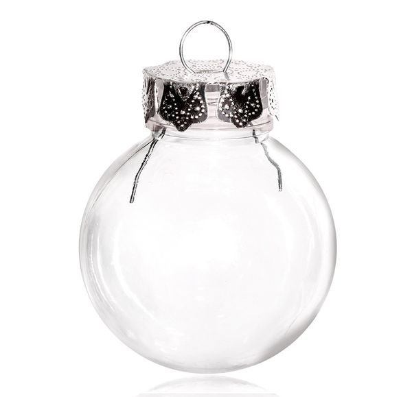 diy paintable/shatterproof clear christmas decoration plastic ball with silver cap, 100/pack
diy paintable/shatterproof clear christmas decoration plastic ball with silver cap, 100/pack