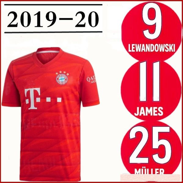 Top Thailand 19 20 Bayern Munich JAMES Soccer jersey 2019 2020 LEWANDOWSKI MULLER jersey HUMMELS Football shirt Men and Kids sets uniforms
Top Thailand 19 20 Bayern Munich JAMES Soccer jersey 2019 2020 LEWANDOWSKI MULLER jersey HUMMELS Football shirt Men and Kids sets uniforms
