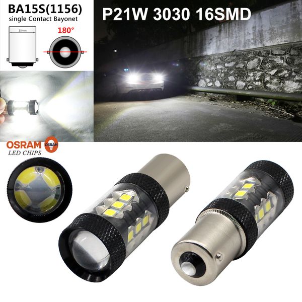 2pcs/lot s25 py21w psy24w bau15s ba15s 1156 1157 3030 16 smd led high power led car auto bulb light
2pcs/lot s25 py21w psy24w bau15s ba15s 1156 1157 3030 16 smd led high power led car auto bulb light