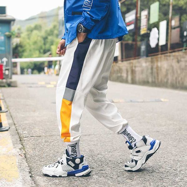 men's pants men japanese streetwear hip hop joggers 2021 summer color block side striped sweat harajuku track 2xl, Black
men's pants men japanese streetwear hip hop joggers 2021 summer color block side striped sweat harajuku track 2xl, Black