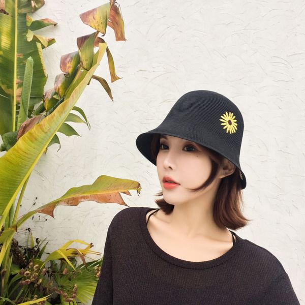 female summer small edge foldable fisherman bucket bucket straw fisherman curling sun all-match sun hat straw hat female, Blue;gray
female summer small edge foldable fisherman bucket bucket straw fisherman curling sun all-match sun hat straw hat female, Blue;gray