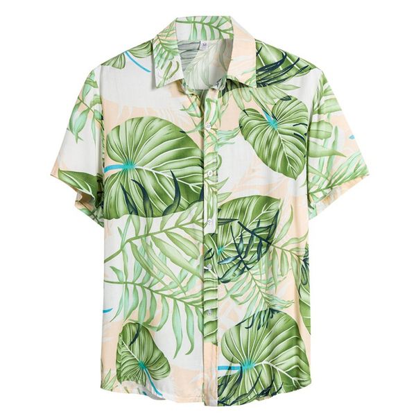 men's hawaiian beach style shirt short sleeve print shirt cotton 2020 summer new, White;black
men's hawaiian beach style shirt short sleeve print shirt cotton 2020 summer new, White;black