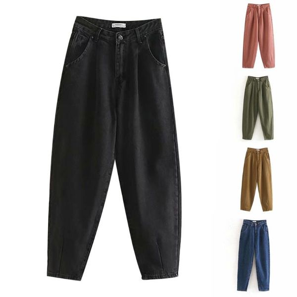 spring cargo pants women streetwear women solid color high waist loose casual jeans with pocket button comfortable fabricks#3, Blue
spring cargo pants women streetwear women solid color high waist loose casual jeans with pocket button comfortable fabricks#3, Blue