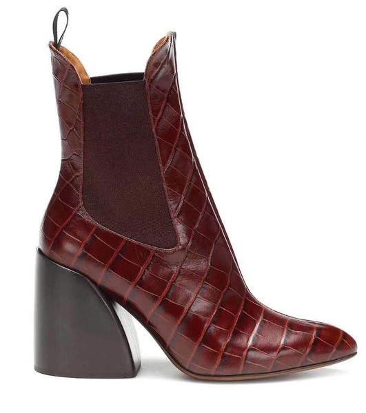 sheepskin leather chunky high heels shoes pillage toes crocodile pattern stone ankle boots size 34-43 elastic band burgundy, Black
sheepskin leather chunky high heels shoes pillage toes crocodile pattern stone ankle boots size 34-43 elastic band burgundy, Black
