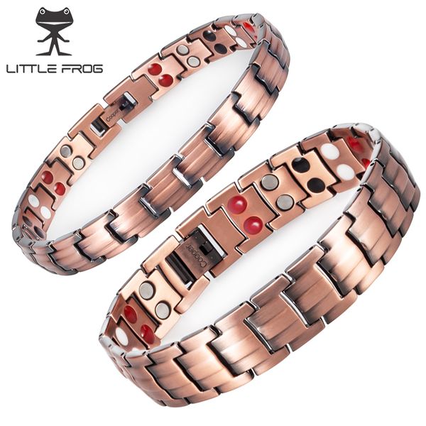 little frog pure copper magnetic therapy bracelet pain relief for arthritis wrist band couples vintage chain bracelet bangle, Golden;silver
little frog pure copper magnetic therapy bracelet pain relief for arthritis wrist band couples vintage chain bracelet bangle, Golden;silver