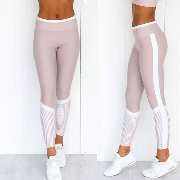 women casual high waist sports slim long pants striped print patchwork fitness gym leggings trousers, Black
women casual high waist sports slim long pants striped print patchwork fitness gym leggings trousers, Black