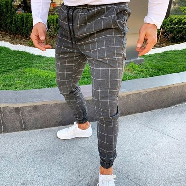 plaid print streetwear pants men casual drawstring elastic waist long pants trousers pantalones hombre cargo for male, Black
plaid print streetwear pants men casual drawstring elastic waist long pants trousers pantalones hombre cargo for male, Black