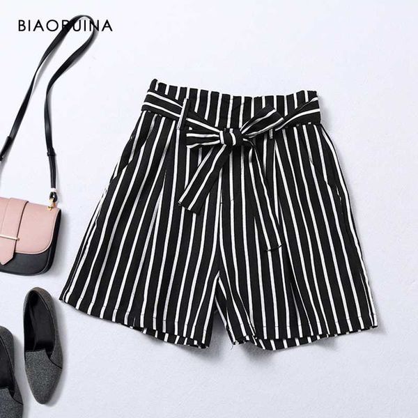biaoruina women's summer breathable viscose linen blend bow tie elastic high waist stripe loose casual wide-leg shorts, White;black
biaoruina women's summer breathable viscose linen blend bow tie elastic high waist stripe loose casual wide-leg shorts, White;black