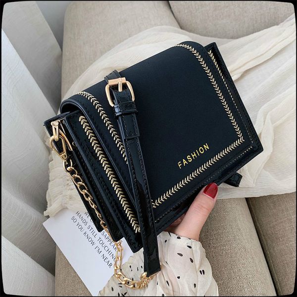 french 2019 new fashion chain shoulder bag summer simple wild messenger bag senior handmade sewing thread ladies
french 2019 new fashion chain shoulder bag summer simple wild messenger bag senior handmade sewing thread ladies