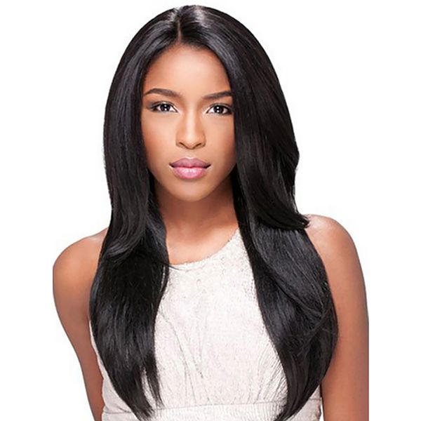 24 inch women lady long natural straight synthetic hair wigs with cap black
24 inch women lady long natural straight synthetic hair wigs with cap black