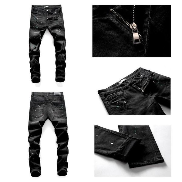 мужские джинсовые шорты личность отверстие точка всплеск чернил мода мужские джинсы, Blue
мужские джинсовые шорты личность отверстие точка всплеск чернил мода мужские джинсы, Blue