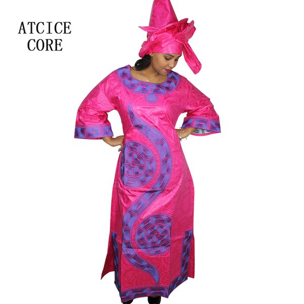 la009# african dresses for women african fashion design bazin riche dresses embroidery long dress with scarf, Red
la009# african dresses for women african fashion design bazin riche dresses embroidery long dress with scarf, Red