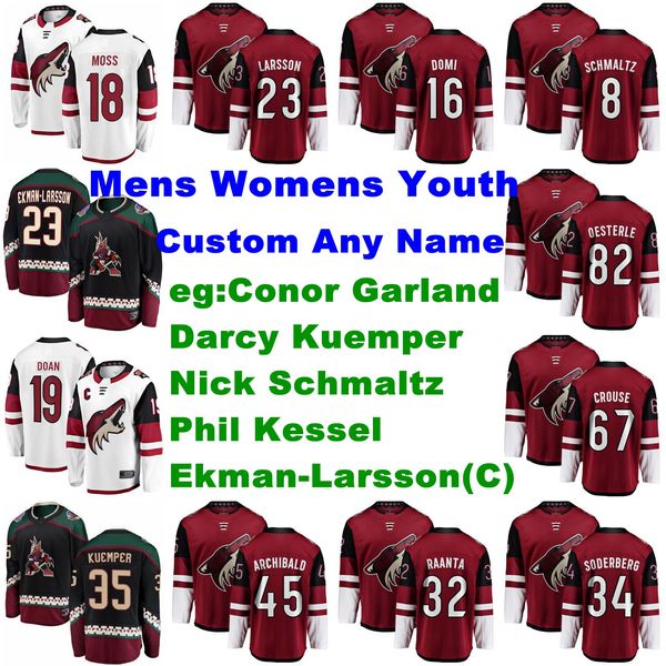 arizona coyotes jerseys youth kids oliver ekman-larsson jersey conor garland kuemper kessel schmaltz ice hockey jerseys stitched customize, Black;red
arizona coyotes jerseys youth kids oliver ekman-larsson jersey conor garland kuemper kessel schmaltz ice hockey jerseys stitched customize, Black;red