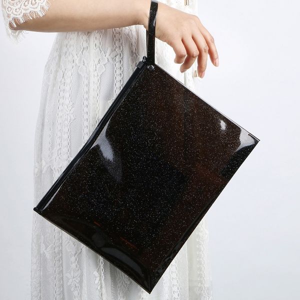 100 pcs per pack wholesale black a4 size sequin shining pvc jelly ziplock cosmetic bag treval envelope bag
100 pcs per pack wholesale black a4 size sequin shining pvc jelly ziplock cosmetic bag treval envelope bag