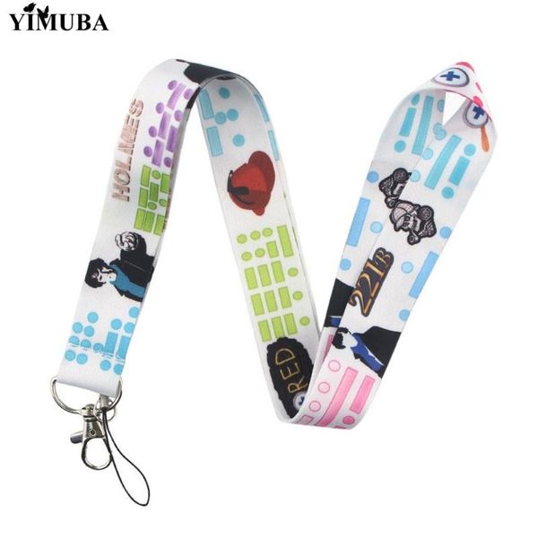 yimuba sherlock holmes metal keychain lanyards for keys phone id card decoration tv series cartoon print ribbon straps key chain, Silver
yimuba sherlock holmes metal keychain lanyards for keys phone id card decoration tv series cartoon print ribbon straps key chain, Silver