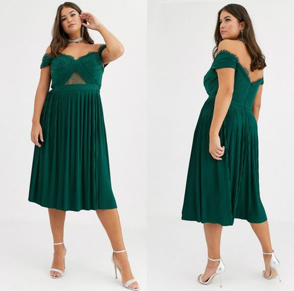 2020 plus size prom dresses off the shoulder tea length green evening gowns custom made long formal dress, Black
2020 plus size prom dresses off the shoulder tea length green evening gowns custom made long formal dress, Black