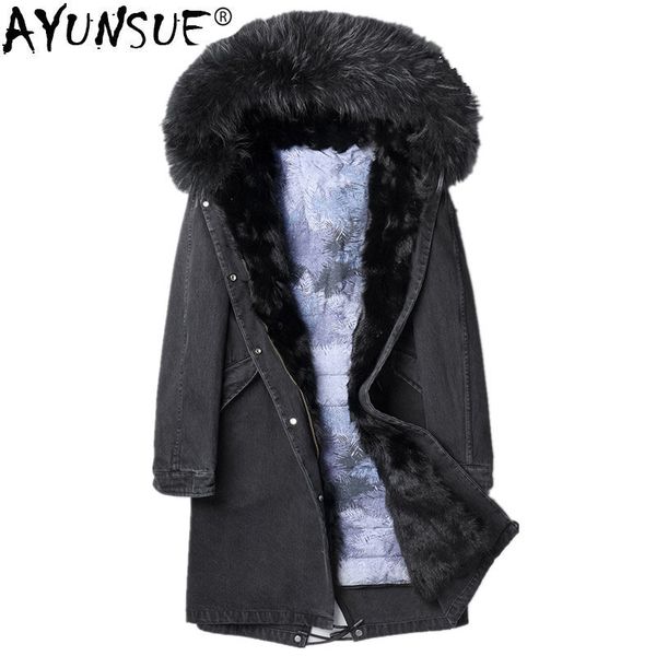 ayunsue parka real fur coat lamb fur liner down jacket winter jacket men raccoon collar long coat plus size f-xd-1813my 1182, Black
ayunsue parka real fur coat lamb fur liner down jacket winter jacket men raccoon collar long coat plus size f-xd-1813my 1182, Black