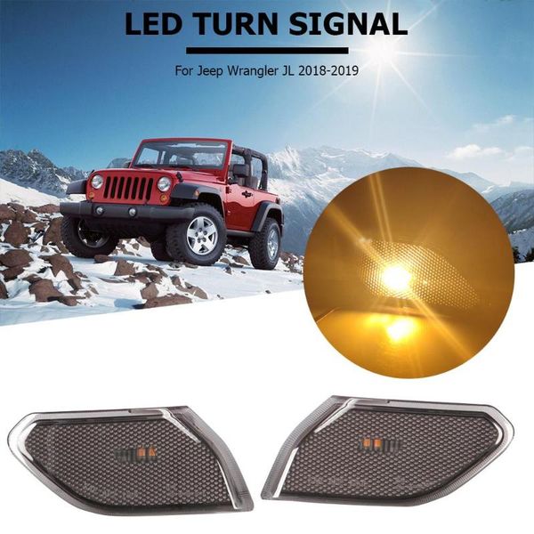 1 pair abs car turn signal for wrangler jl 2018 2019 smoke lens front fender side marker light led replacement
1 pair abs car turn signal for wrangler jl 2018 2019 smoke lens front fender side marker light led replacement