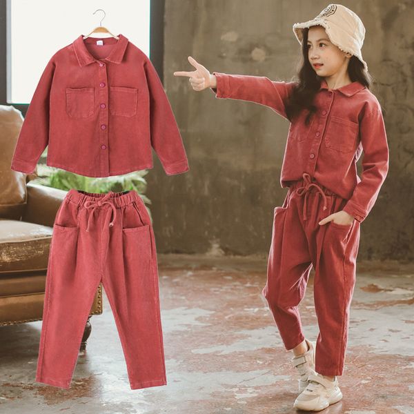 girls' autumn suit 2019 new style children's spring fashion corduroy solid two piece autumn pullover suit 4-13years 251, Blue;gray
girls' autumn suit 2019 new style children's spring fashion corduroy solid two piece autumn pullover suit 4-13years 251, Blue;gray