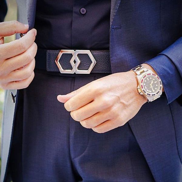 genuine leather lichi leather hexagons belt men women classy bling buckle stainless steel cow black belt, Black;brown
genuine leather lichi leather hexagons belt men women classy bling buckle stainless steel cow black belt, Black;brown