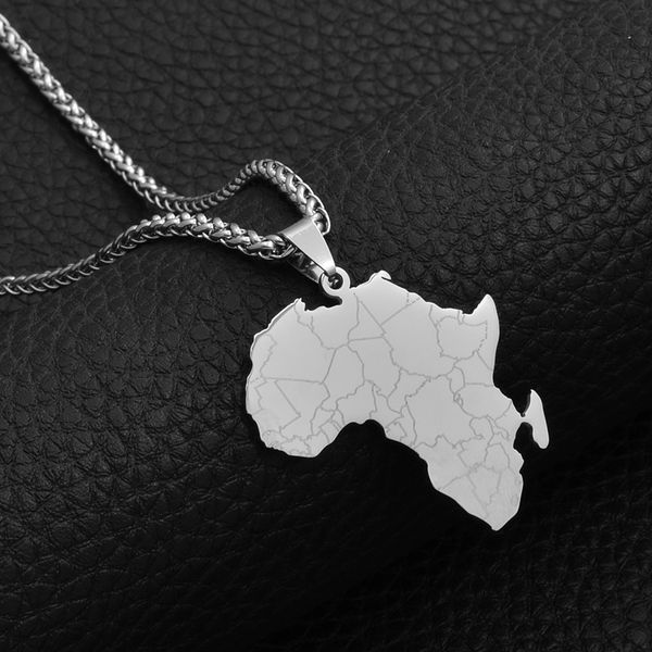 anniyo hip-hop style africa map pendant necklaces stainless steel jewelry women men african maps jewellery gifts #043821b, Silver
anniyo hip-hop style africa map pendant necklaces stainless steel jewelry women men african maps jewellery gifts #043821b, Silver
