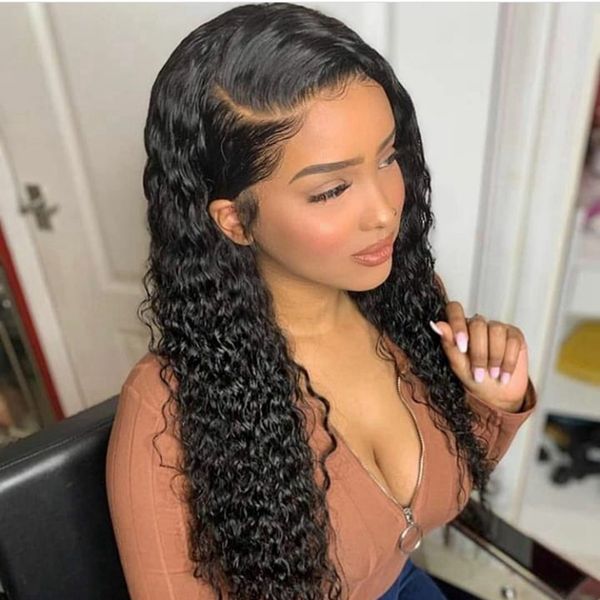 curly human hair wigs with baby hair bleached knots brazilian remy 13*6 lace frontal wig pre-plucked 130% density with baby hair, Black
curly human hair wigs with baby hair bleached knots brazilian remy 13*6 lace frontal wig pre-plucked 130% density with baby hair, Black