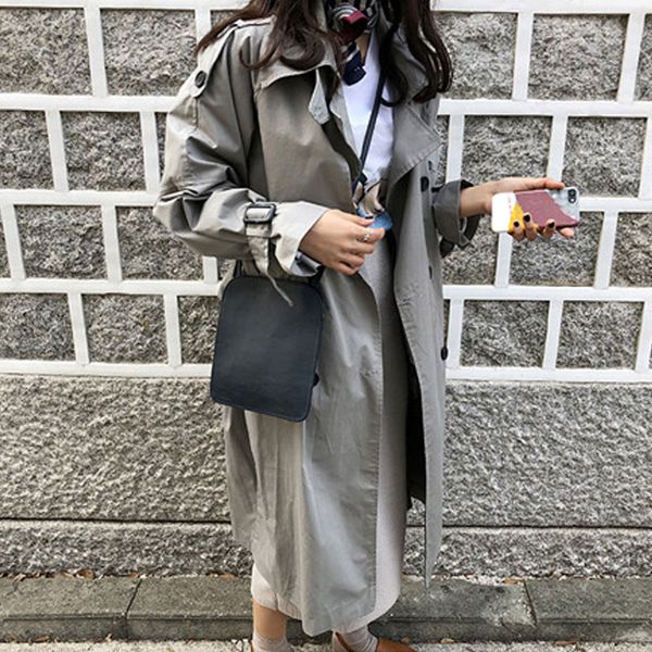 abrigos spring autumn 2020 korean fashion double breasted mid-long trench coat mujer loose belt large size windbreak outwear, Tan;black
abrigos spring autumn 2020 korean fashion double breasted mid-long trench coat mujer loose belt large size windbreak outwear, Tan;black