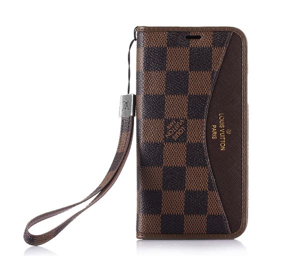 Cla ic pattern de igner phone ca e with hand trap for iphone x x max 8 plu 7 plu ca e leather wallet cover with holder and flip hell Cla ic pattern de igner phone ca e with hand trap for iphone x x max 8 plu 7 plu ca e leather wallet cover with holder and flip hell