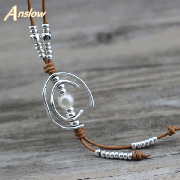 anslow fashion jewelry creative exaggerated elegant female women lady leather long necklace pendant sweater chain gift low0061an, Silver
anslow fashion jewelry creative exaggerated elegant female women lady leather long necklace pendant sweater chain gift low0061an, Silver