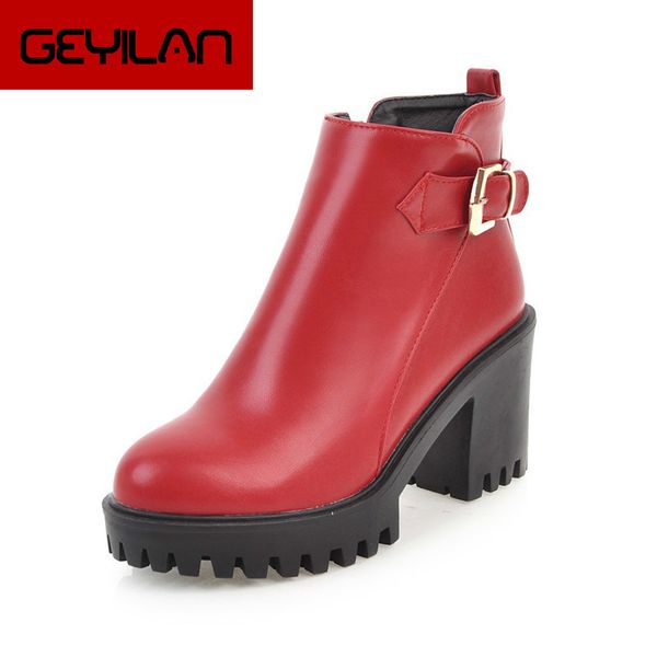 new size 34-43 buckle decoration platform ankle boots fashion women shoes woman square high heels winter shoes yhj89, Black
new size 34-43 buckle decoration platform ankle boots fashion women shoes woman square high heels winter shoes yhj89, Black