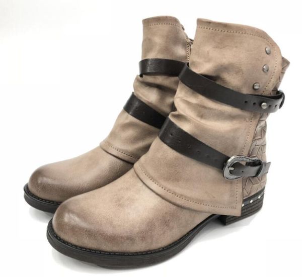 women mid-calf boots round toe vintage pu leather low heels pumps shoes woman chaussure zapatos mujer gladiator booties hp2147, Black
women mid-calf boots round toe vintage pu leather low heels pumps shoes woman chaussure zapatos mujer gladiator booties hp2147, Black