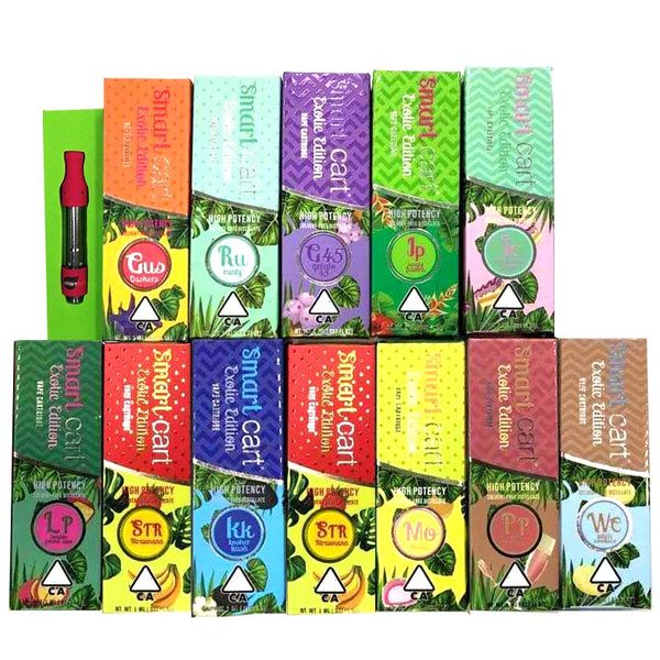 Smart Cart Exotic Edition Vape Cartridges Limited Smartbud 0.8ml Ceramic coil Vaporizer Atomizers with Magnetic Packaging Box dhl