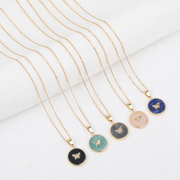 5pcs/lot natural roses quartz amazonite labradorite paved butterfly charm round pendant gold chains necklace handmade jewelry, Silver
5pcs/lot natural roses quartz amazonite labradorite paved butterfly charm round pendant gold chains necklace handmade jewelry, Silver