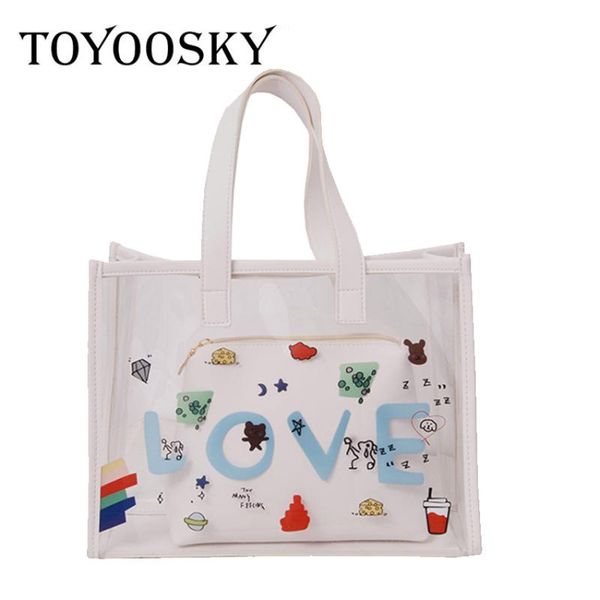 toyoosky fashion 2pcs women clear transparent shoulder bag jelly candy summer beach handbag woman messenger bags bolsa feminina
toyoosky fashion 2pcs women clear transparent shoulder bag jelly candy summer beach handbag woman messenger bags bolsa feminina