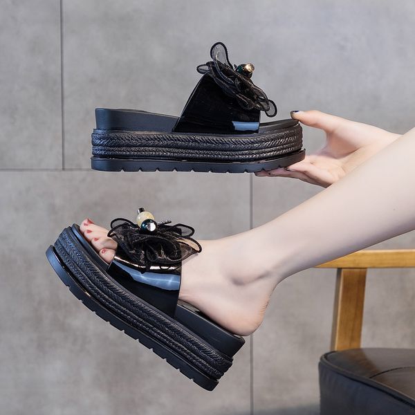 flat shoes female woman's slippers platform slides butterfly-knot shose women increased internal heeled mules 2020 soft, Black
flat shoes female woman's slippers platform slides butterfly-knot shose women increased internal heeled mules 2020 soft, Black