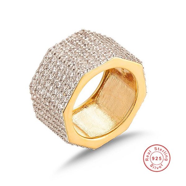real 925 silver ring gold plated octagonal nut cocktail wedding jewelry finger luxury shine tiles seven rows 420pcs stone ring, Slivery;golden
real 925 silver ring gold plated octagonal nut cocktail wedding jewelry finger luxury shine tiles seven rows 420pcs stone ring, Slivery;golden