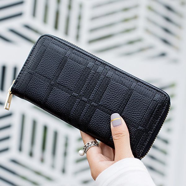 women's wallet women zipper card retro lattice leather long wallet coin purse card holders handbag female mini leather, Red;black
women's wallet women zipper card retro lattice leather long wallet coin purse card holders handbag female mini leather, Red;black