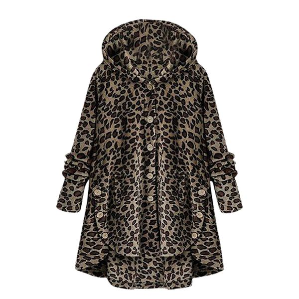 jaycosin women's coat new fashion leopard coat fleece asymmetrical hem female hooded button coats casual outwears polyester, Black;brown
jaycosin women's coat new fashion leopard coat fleece asymmetrical hem female hooded button coats casual outwears polyester, Black;brown