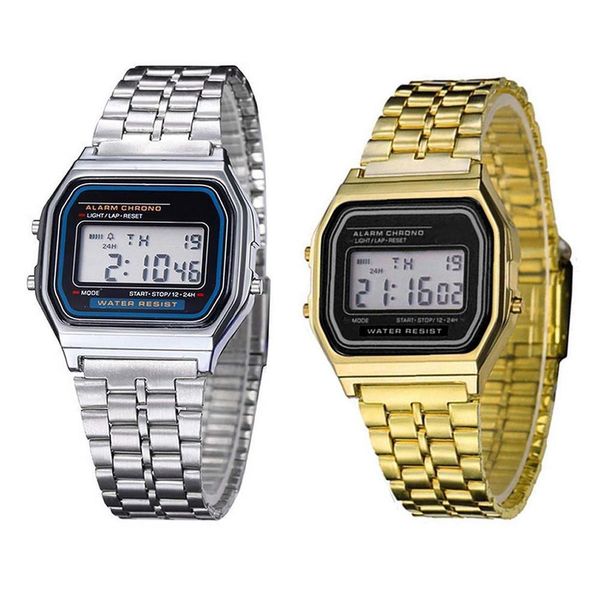 Fashion Gold Silver Watches Men Vintage Watch Electronic Digital Display Retro style Watch
Fashion Gold Silver Watches Men Vintage Watch Electronic Digital Display Retro style Watch