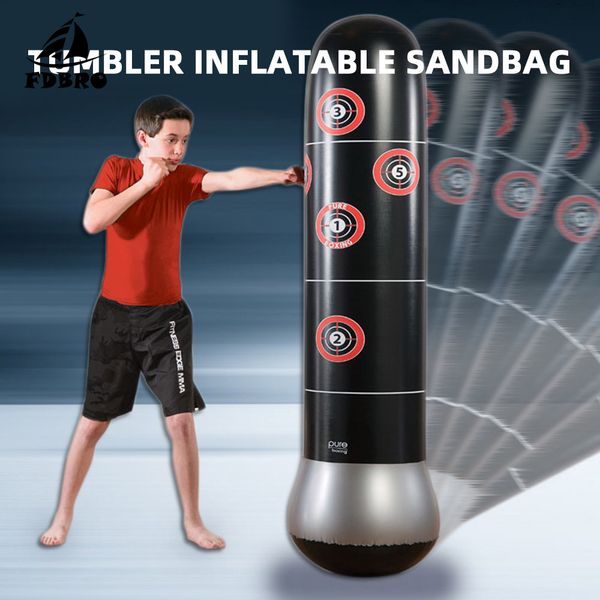fdbro fitness decompression inflatable boxing ring thickening boxing column tumbler fight column inflatable sandbag kick target 
fdbro fitness decompression inflatable boxing ring thickening boxing column tumbler fight column inflatable sandbag kick target