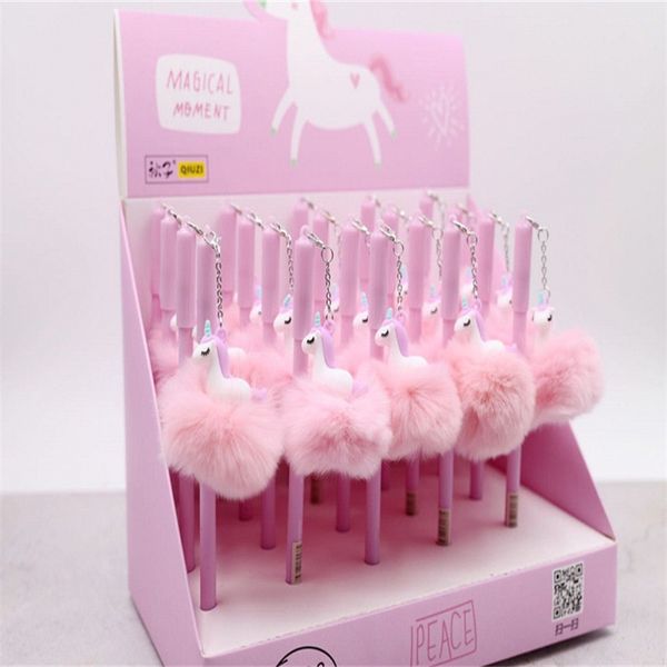 kawaii unicorn hair ball pendant gel pen writing pen water creative stationery wholesale school supplies office stationery
kawaii unicorn hair ball pendant gel pen writing pen water creative stationery wholesale school supplies office stationery
