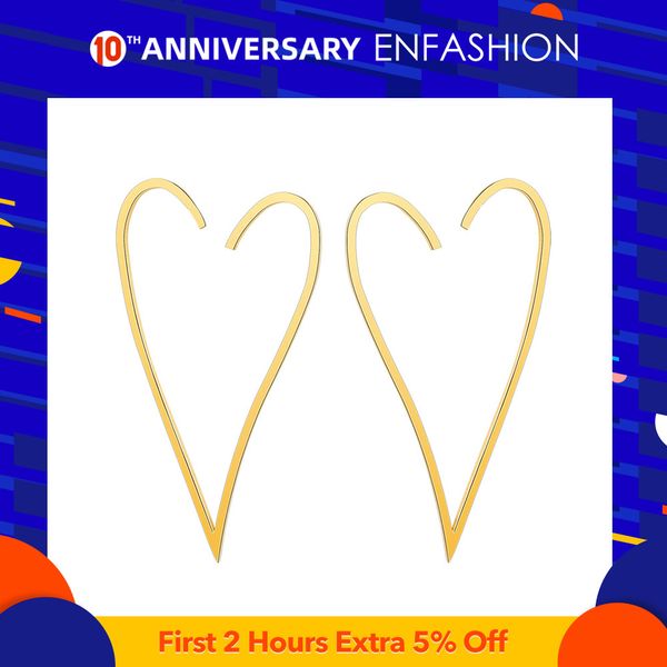 enfashion ювелирные изделия геометрические большие серьги сердца золотой цвет нержавеющая сталь длинные серьги падения для женщин серьги eb1, Golden
enfashion ювелирные изделия геометрические большие серьги сердца золотой цвет нержавеющая сталь длинные серьги падения для женщин серьги eb1, Golden