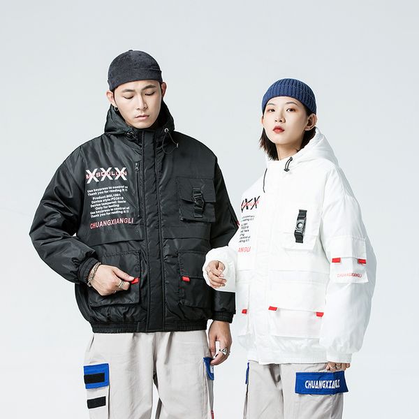 2019 streetwear windbreaker men thick multi pocket college track winter autumn hip hop casual college japan style hooded jacket, Black;brown
2019 streetwear windbreaker men thick multi pocket college track winter autumn hip hop casual college japan style hooded jacket, Black;brown