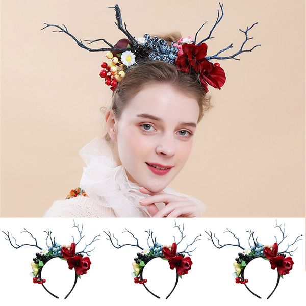 christmas handmade elk antlers headband colorful flower easter cute headband party gift decoration opaska do wlosow
christmas handmade elk antlers headband colorful flower easter cute headband party gift decoration opaska do wlosow