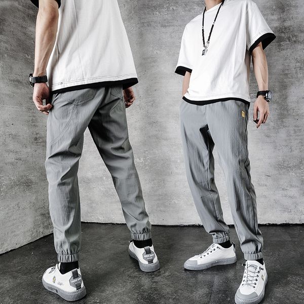 ropa hombre 2020 summer thin section korean trend loose casual pants men's tooling beam feet nine points sweatpants, Black
ropa hombre 2020 summer thin section korean trend loose casual pants men's tooling beam feet nine points sweatpants, Black