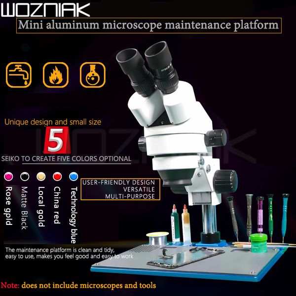 wl aluminum microscope maintenance platform high temperature resistance pad repair bga soldering station 
wl aluminum microscope maintenance platform high temperature resistance pad repair bga soldering station